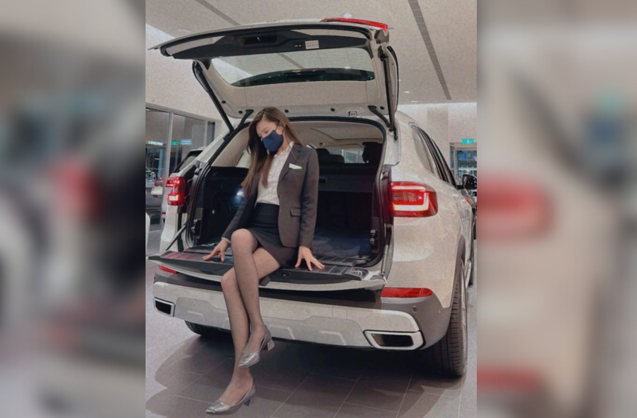 BMW高雄汎德銷售業務主任IG曝光。圖/取自@bmw_rebecca_kaohsiungIG