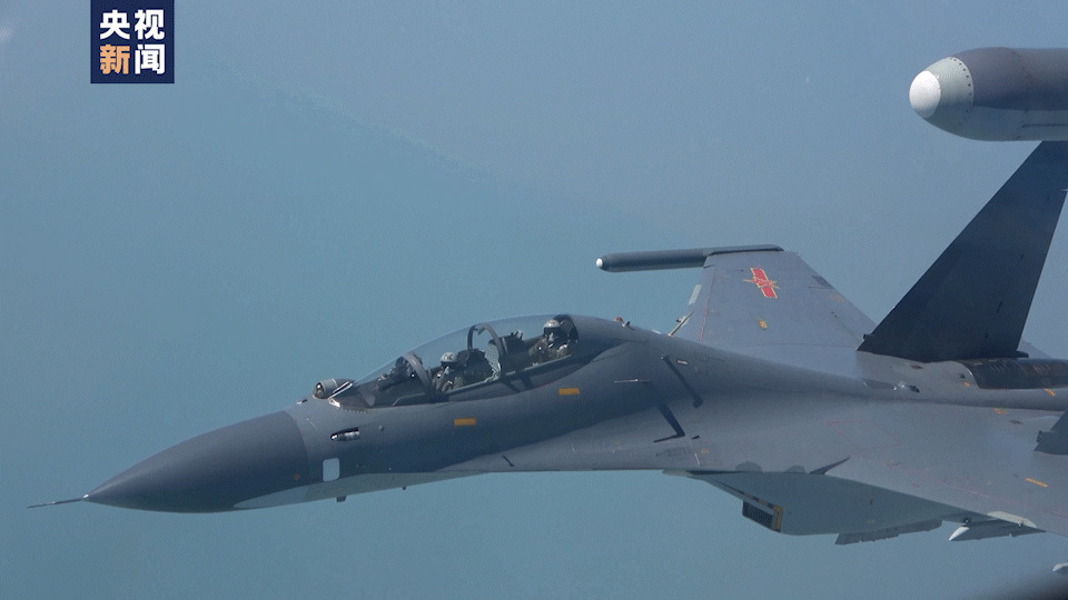 大陸戰機近日密集環台巡航，圖為東部戰區空軍參與環台軍演。圖/取自央視網