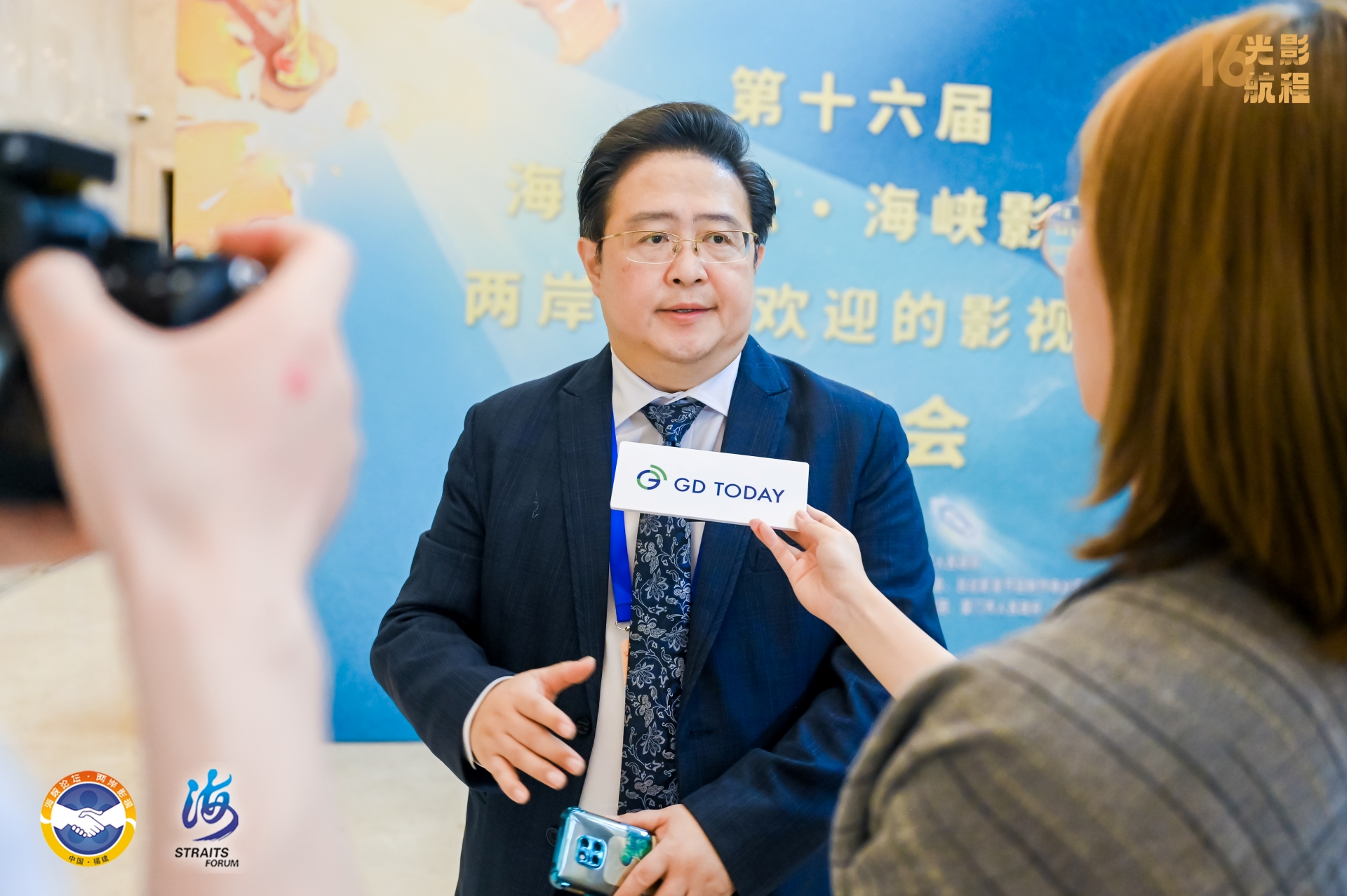 台北影音節目製作商業同業公會理事長陳仲祺，參加2024年第16屆海峽影視季「兩岸觀眾歡迎的影視作品研討會」後透露胡歌私下為人。圖/海峽影視季主辦單位提供