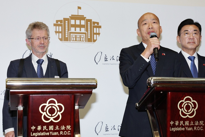 捷克議長訪台遭陸譴責　韓國瑜致歉：中華民國會繼續堅強下去