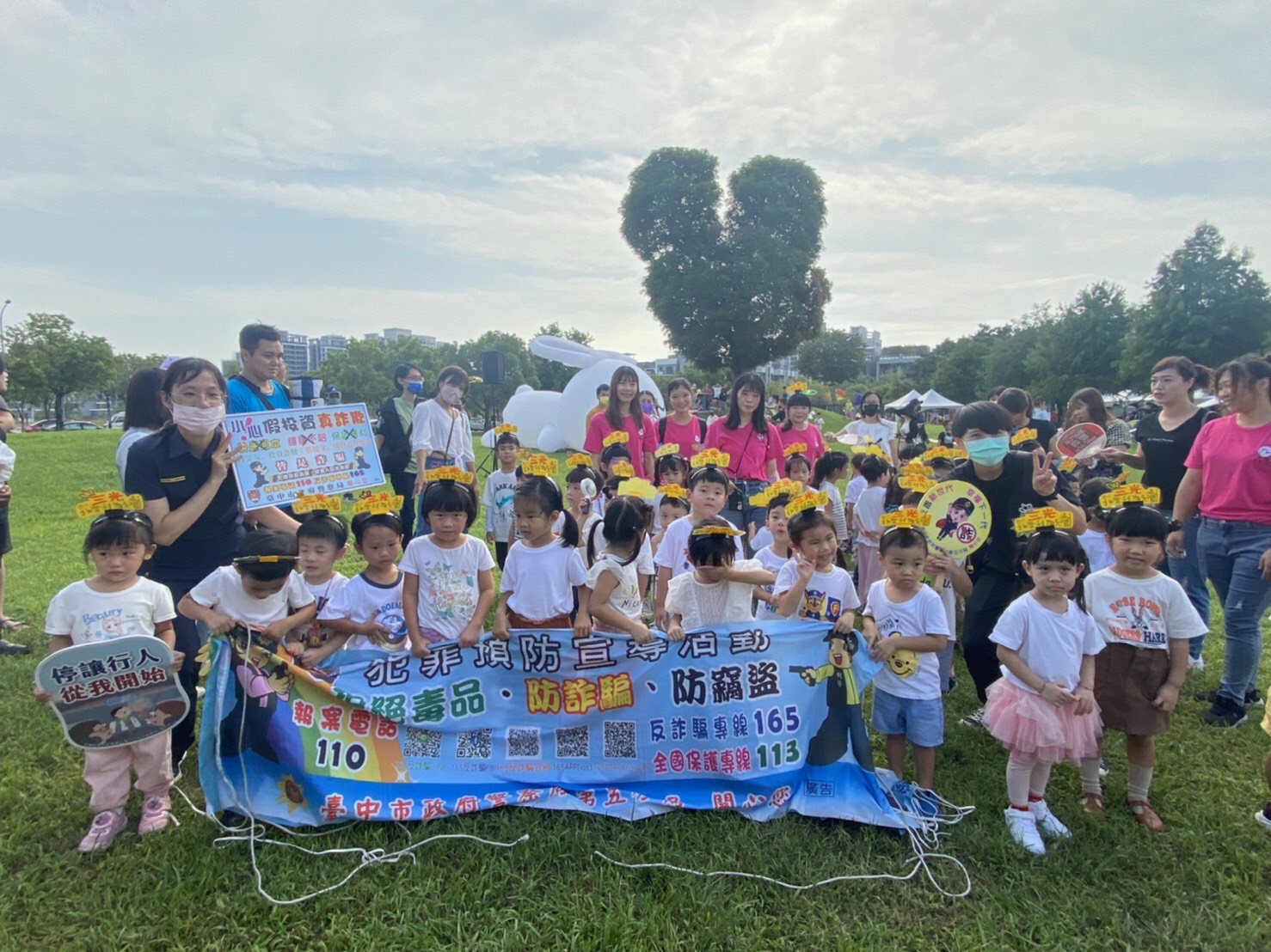 中部地區發生無卡分期詐騙案件，台中市警局加強宣導活動。圖/取自台中市警局臉書。
