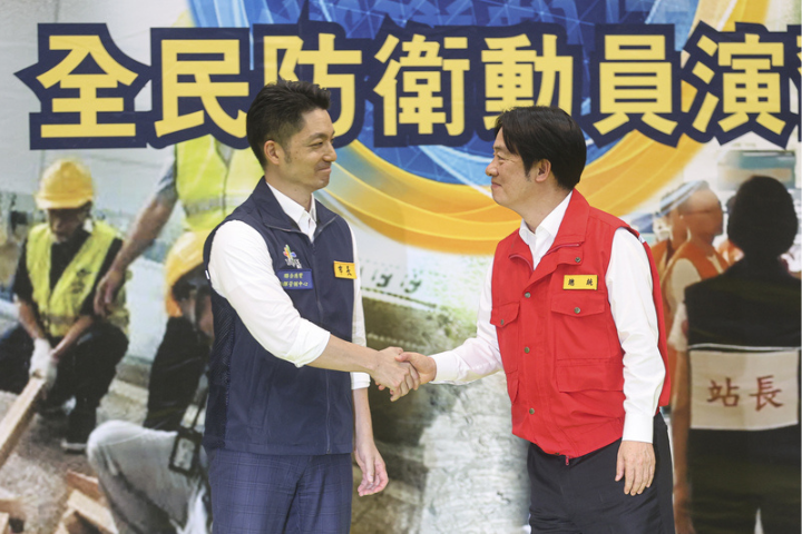 飄火藥味！蔣萬安演習面諫「一家人槍口不對內」 賴清德反應曝光了
