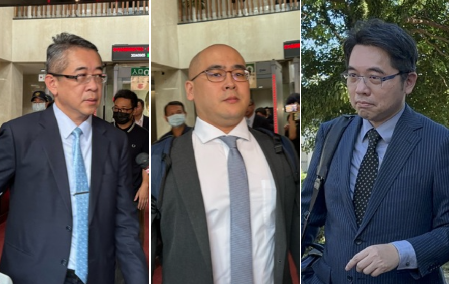 柯文哲律師團成員鄭深元 （左圖）、 蕭奕弘（中）、陸正義（左圖）。圖/中央社