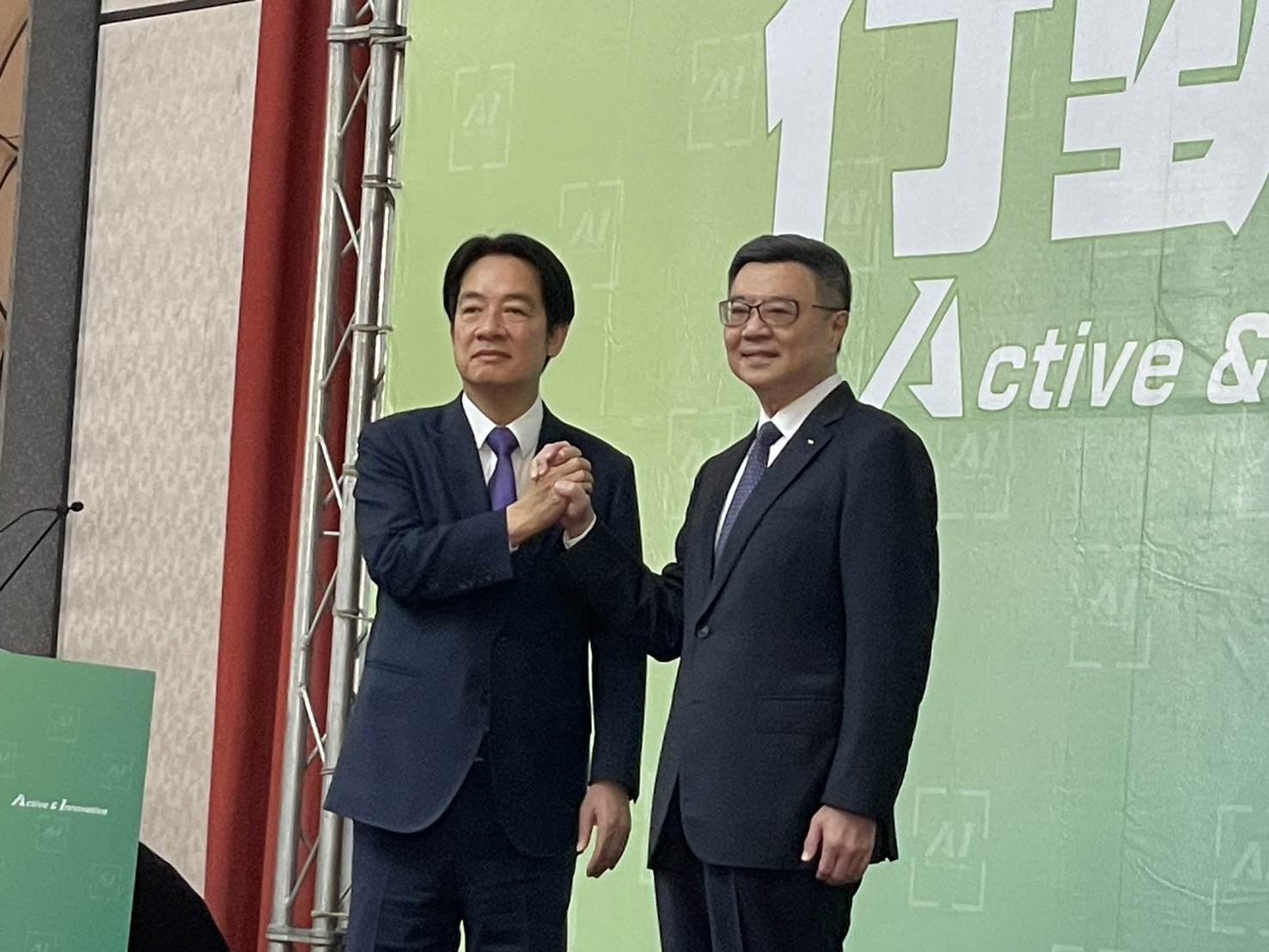 看中卓榮泰「善於溝通」「熟稔國政」能力，準總統賴清德宣布卓榮泰520接任行政院長 。圖/林睿康攝
