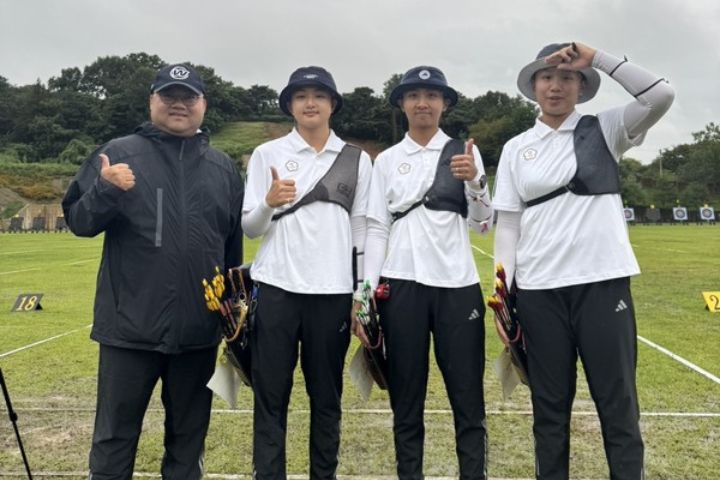 世界盃射箭錦標賽 中華隊反曲弓女團擊敗日本奪金