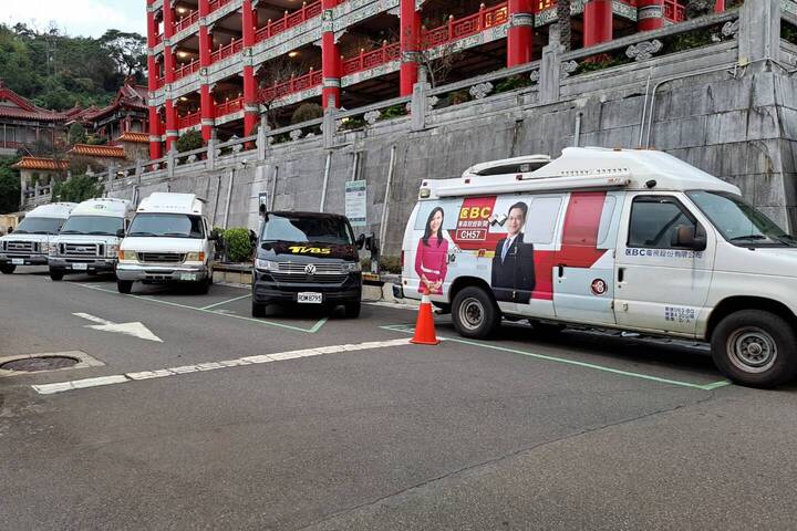 台北市長蔣萬安晚上宴請上海團的圓山飯店周邊並未出現陳抗活動，也未見太多警力部署。圖/宋秉忠攝