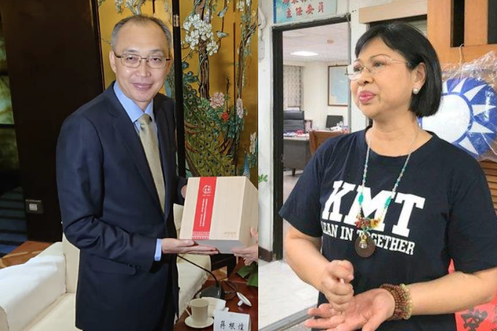 民進黨政府提名29位監委名單，其中包括國民黨籍的新北市前副市長謝政達（左）與前立委廖婉汝（右）兩位。圖／取自新北市政府、中評網
