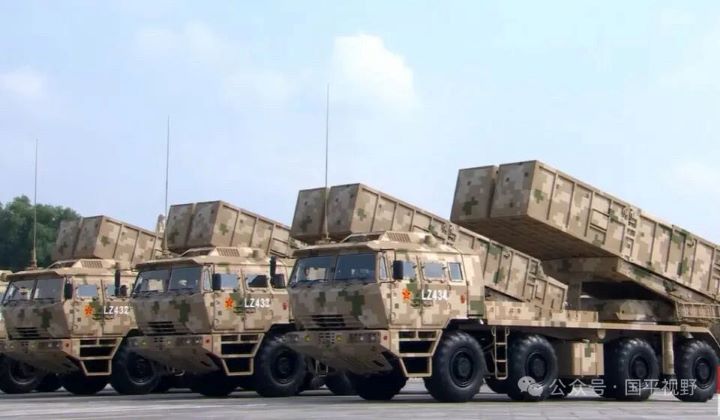 大陸191型火箭炮採模組化設計，可依任務需求快速更換不同口徑發射箱。圖/取自央視