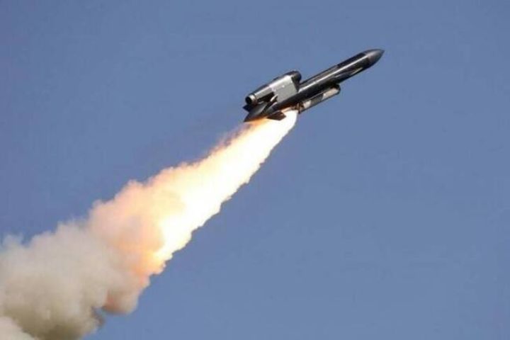   由烏克蘭「火點公司」開發製造的火烈鳥巡弋飛彈巡弋飛彈發射升空。圖/取自火點公司