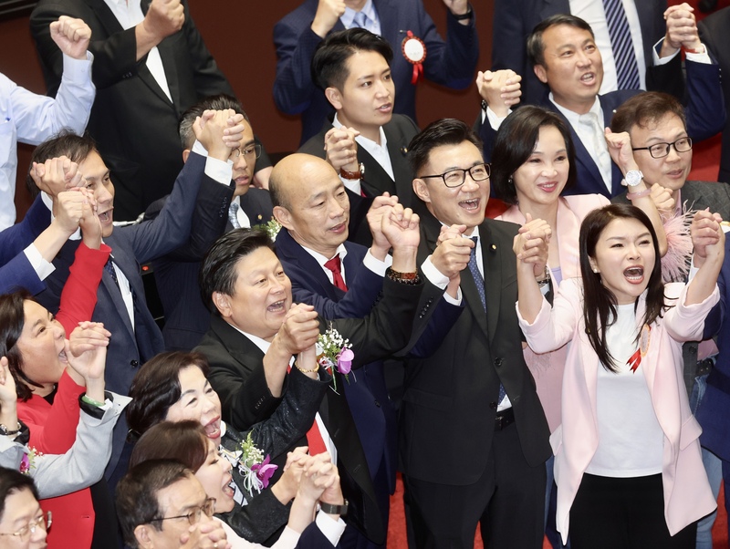 立法院選舉國民黨囊括正副院長。圖/中央社