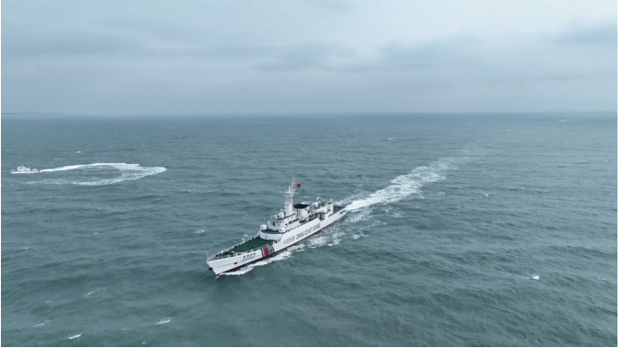 中國海警2022艦為原中共海軍053H2G型飛彈護衛艦，排水量超過2000噸。圖/取自「看台海」公眾號
