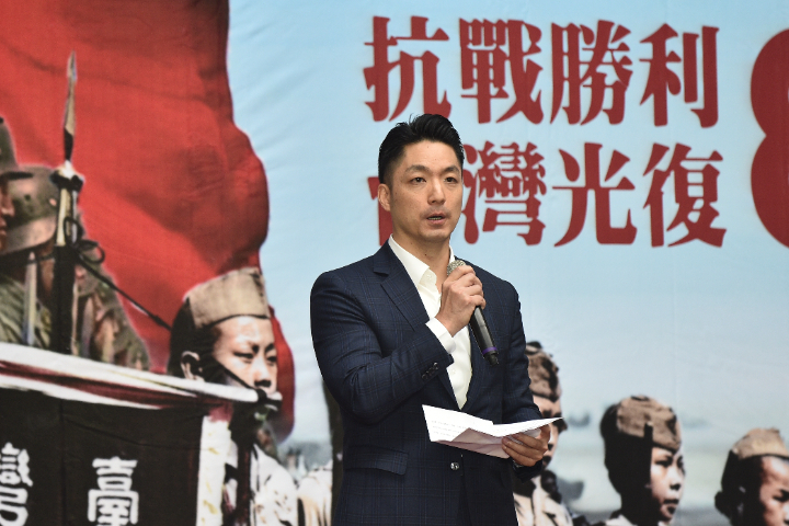 蔣萬安認為，中華民國近來面臨區域衝突、地緣政治問題，千萬不能忘記和平是用血淚換來的。圖/記者陳思豪攝