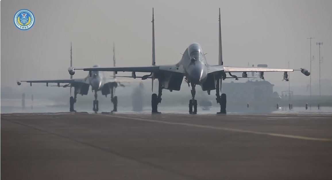 解放軍戰機參與對台軍演。 圖/取自微博東部戰區官方帳號