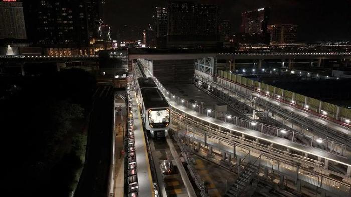 澳門輕軌橫琴線2日通車。圖/澳門公共建設局