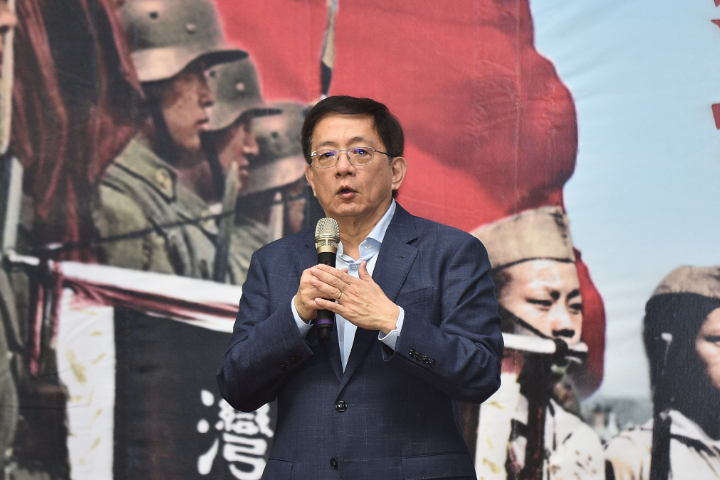 管中閔批評，抗戰勝利80周年之際，遺憾看到執政黨沒有任何緬懷或紀念的活動。圖/記者陳思豪攝