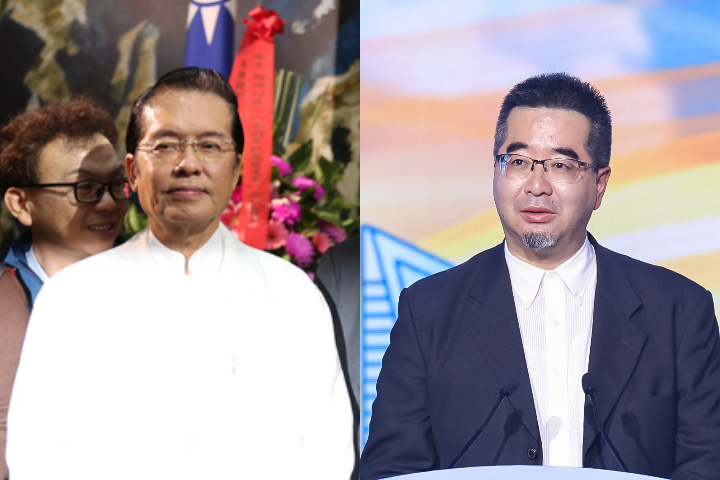 國民黨副主席蕭旭岑(右)、張榮恭(左)將協助鄭麗文推動國共交流。圖/中央社