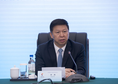 中共中央台辦、國台辦主任宋濤3月30日正式回應中共總書記習近平邀請鄭麗文訪陸。圖/取自人民日報