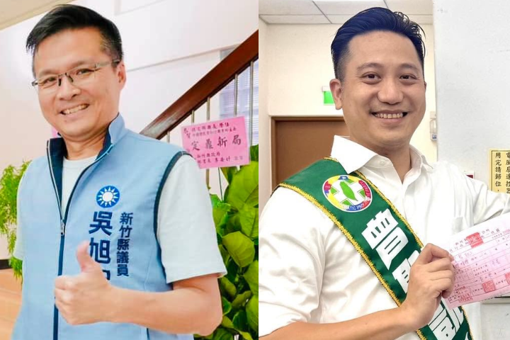 竹北市長「如果今天投票」AI推估出爐　吳旭智38.2%領先曾聖凱5個百分點