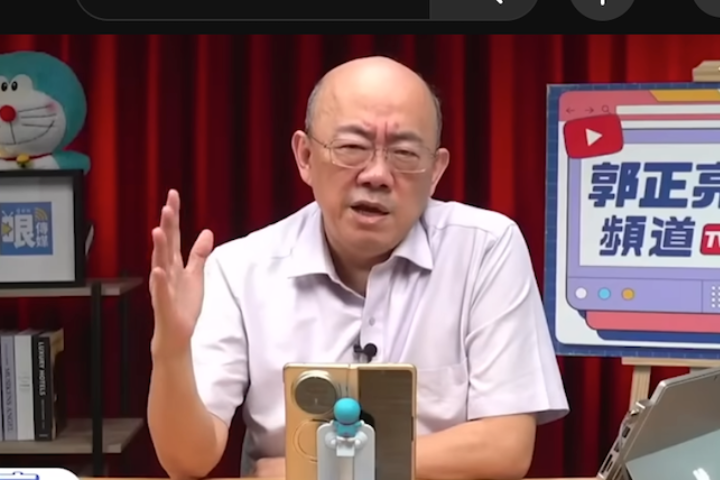 前立委郭正亮在網路節目「亮話天下」剖析國民黨的未來。圖/取自YT_哏傳媒