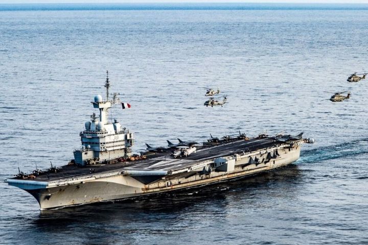 法國「戴高樂」號航母 印太「偶遇」大陸海軍40艘艦艇與山東艦