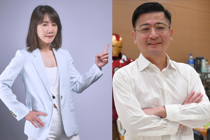 國民黨立委謝衣鳳（左）上月28日透露參選彰化縣長後，6日對外表示，是因黨內高層希望她出來選，但因此可能打亂弟弟、彰化縣議長謝典霖（右）的佈局。圖／取自兩人臉書