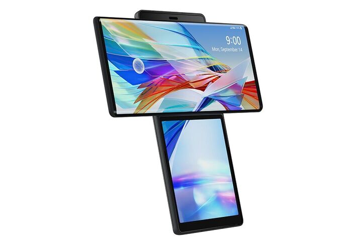 2020年LG推出的最後一款智慧手機LG Wing 5G。圖/取自LG官網