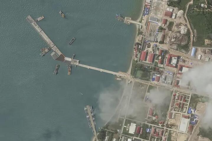 柬埔寨雲壤海軍基地。圖/取自百度