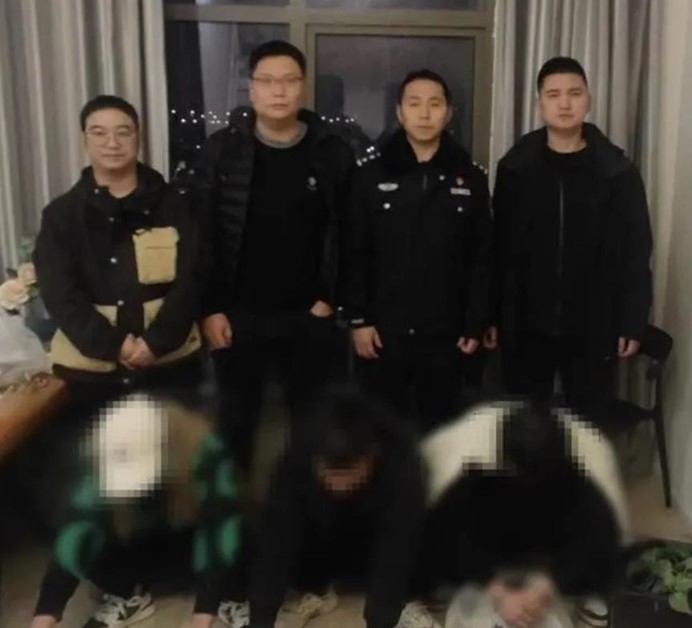 兩個犯罪集團都被警方搗破。圖/武漢青山警方供