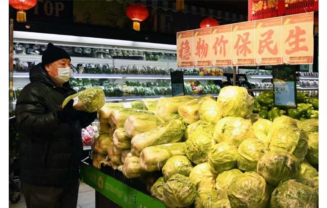 據外媒報導，大陸出現自1960年代大躍進以來最長的通縮期。圖./取自中國政府網