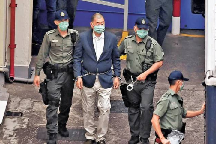 黎智英涉勾結外國勢力案定罪2/9宣判　最高判終身監禁　6蘋果高層同場宣判