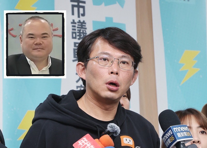 民眾黨立委黃國昌多次怒批政府縱放連一鮑魚前董事長鍾文智（小圖，取自刑事局官網）。圖／中央社