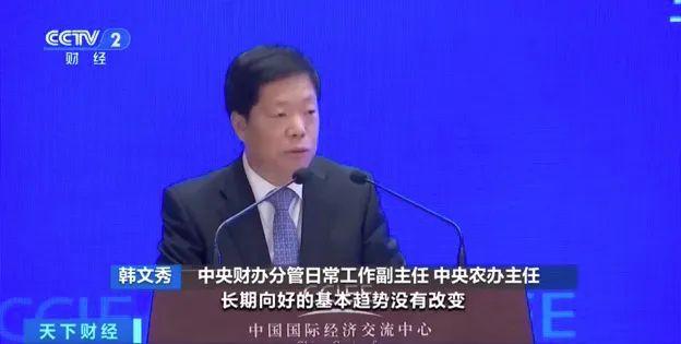 中財辦副主任韓文秀在一場會議上透露，中央經濟工作會議新提法含金量很高，預計具體方案明年「兩會」將登場。圖／取自央視網