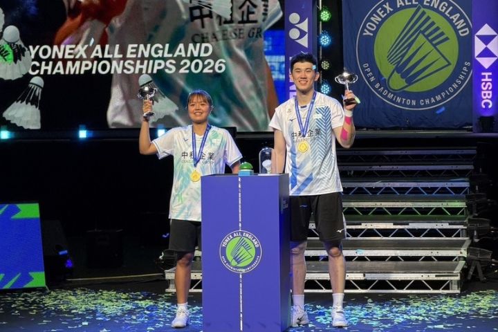 全英羽球公開賽　台灣寫歷史！混雙、男單一日雙冠