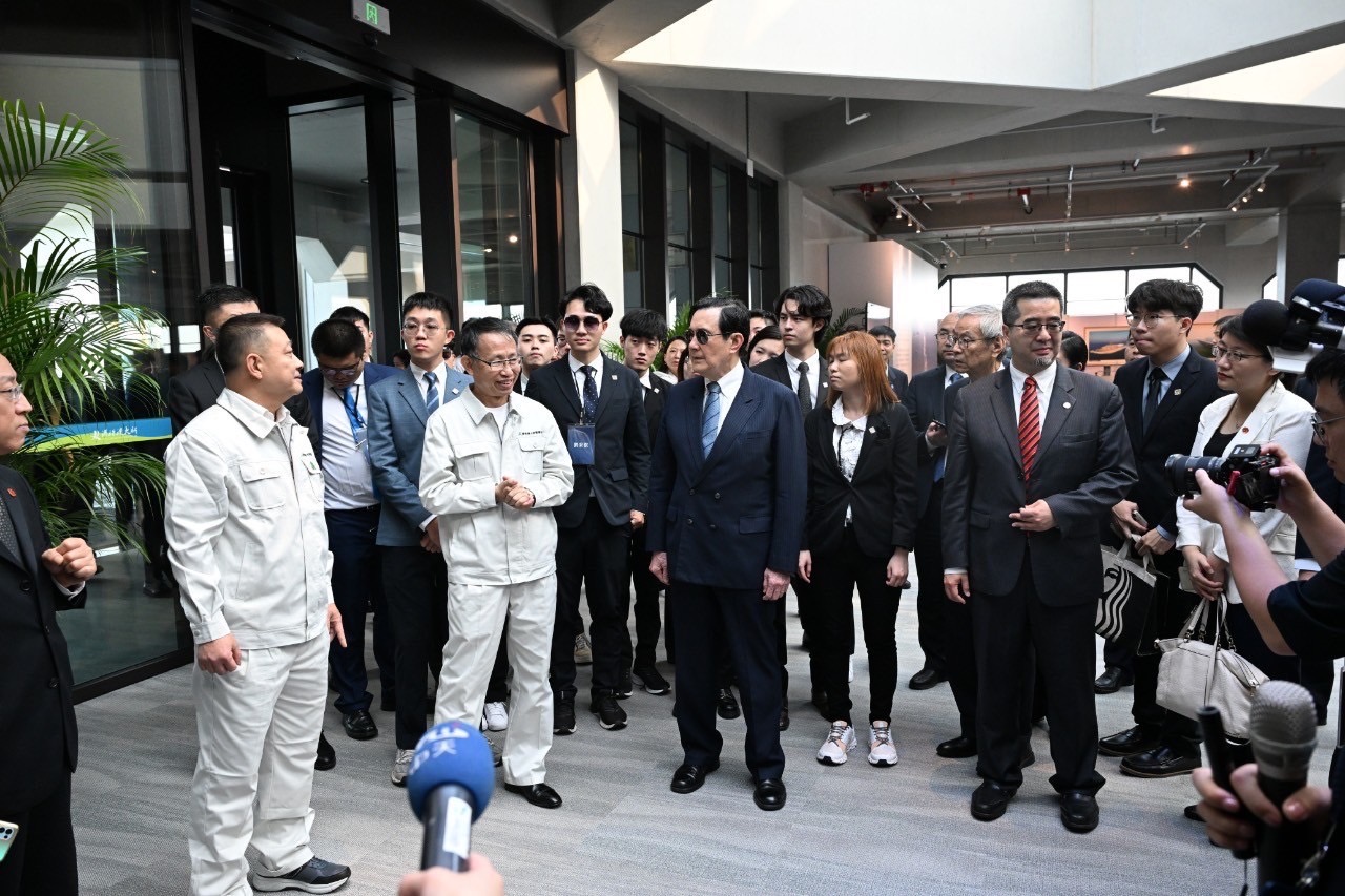前總統馬英九四月和平之旅也是科技之旅，陸續走訪大疆、比亞迪、騰訊等各領域龍頭企業的科技馬拉松。圖/作者提供