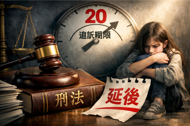 刑法大修！未成年性侵追訴期延至20歲後　拚保障兒少權益