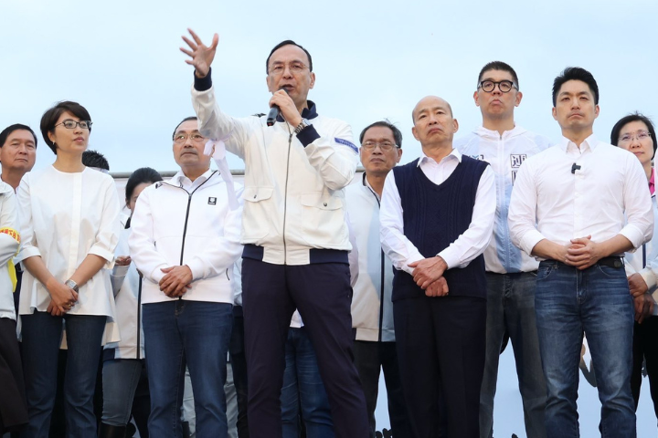 賴清德執政週年，朝野對立升高，國民黨426舉行「反綠共、戰獨裁」集會。圖／取自中國國民黨臉書