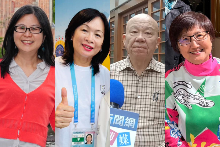 馬英九基金會原本擬定今天增額賴幸媛、戴遐齡、廖繼斌、邱淑媞等四位董事。圖/取自賴幸媛、戴遐齡、邱淑媞臉書、記者簡立欣攝