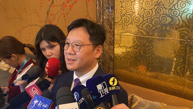 台企聯會長李政宏28日表示，希望國民黨立委能改變《反滲透法》等不利兩岸交流的因素。圖/中央社 