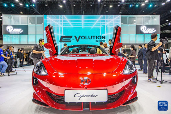 大陸汽車在曼谷國際車展上成為焦點。圖/新華社