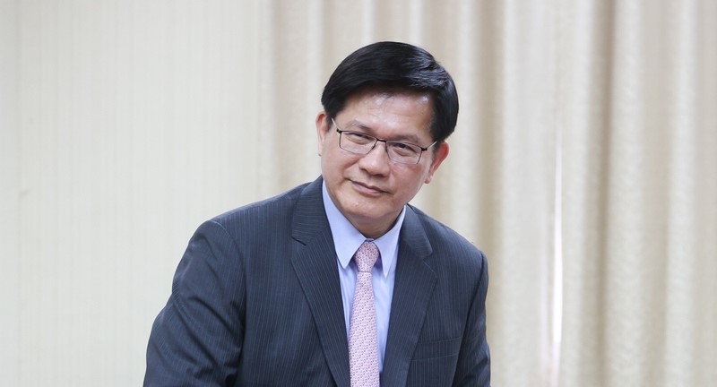外交部長林佳龍2日在立法院答詢時表示，2021年拜登總統就職典禮時，時任我國駐美代表蕭美琴僅坐使節團座位區「附近」。圖／中央社