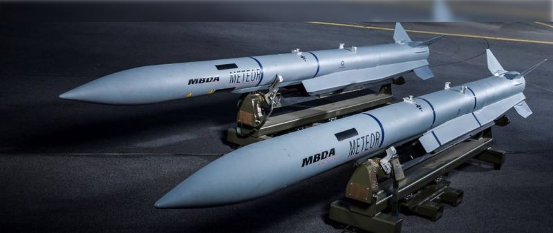  「流星」射程超過200公里，是當前最先進的視距外空對空飛彈。圖/取自MBDA集團網站