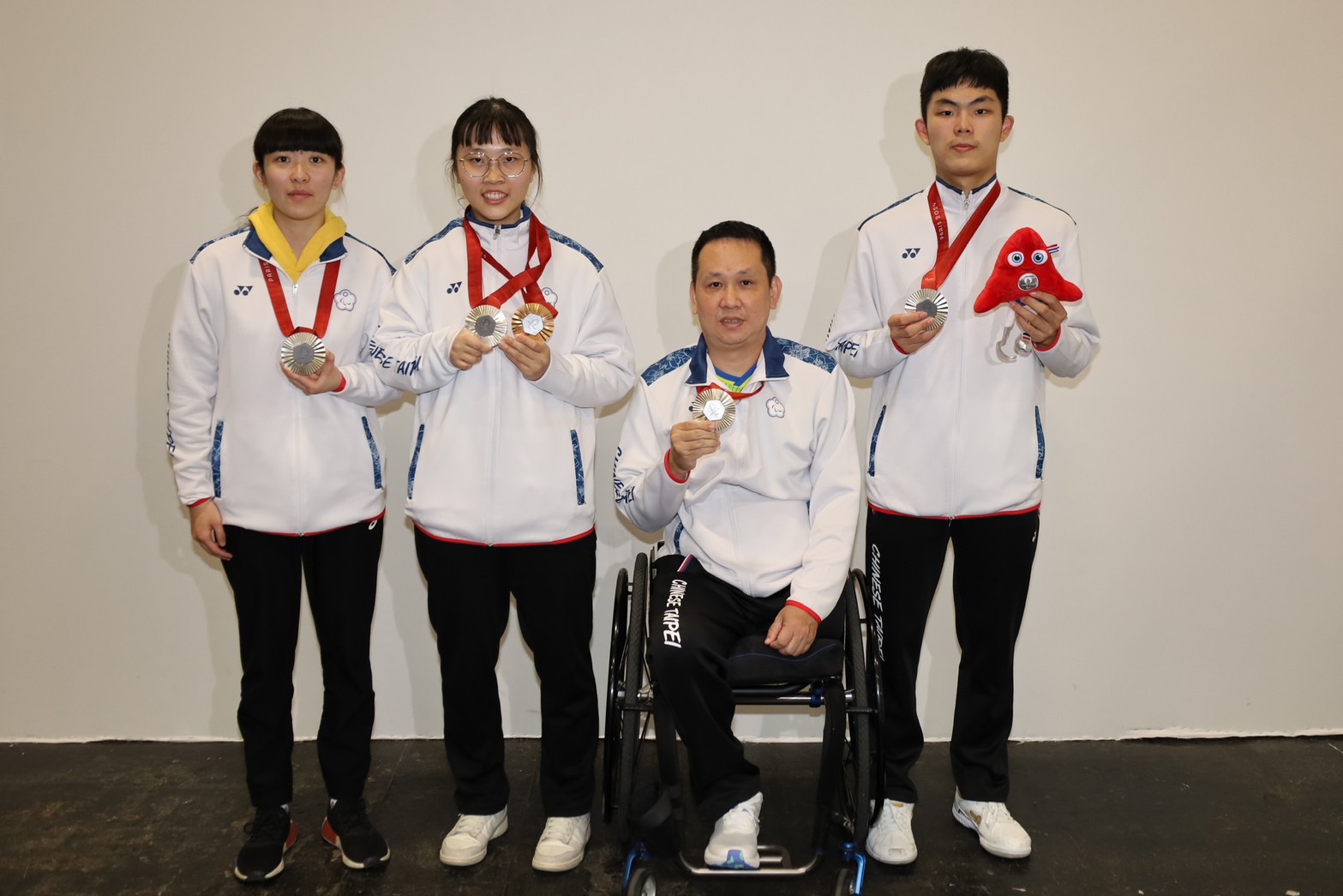 帕運桌球代表團勢如破竹,寫下全員奪牌歷史。圖/取自教育部體育署