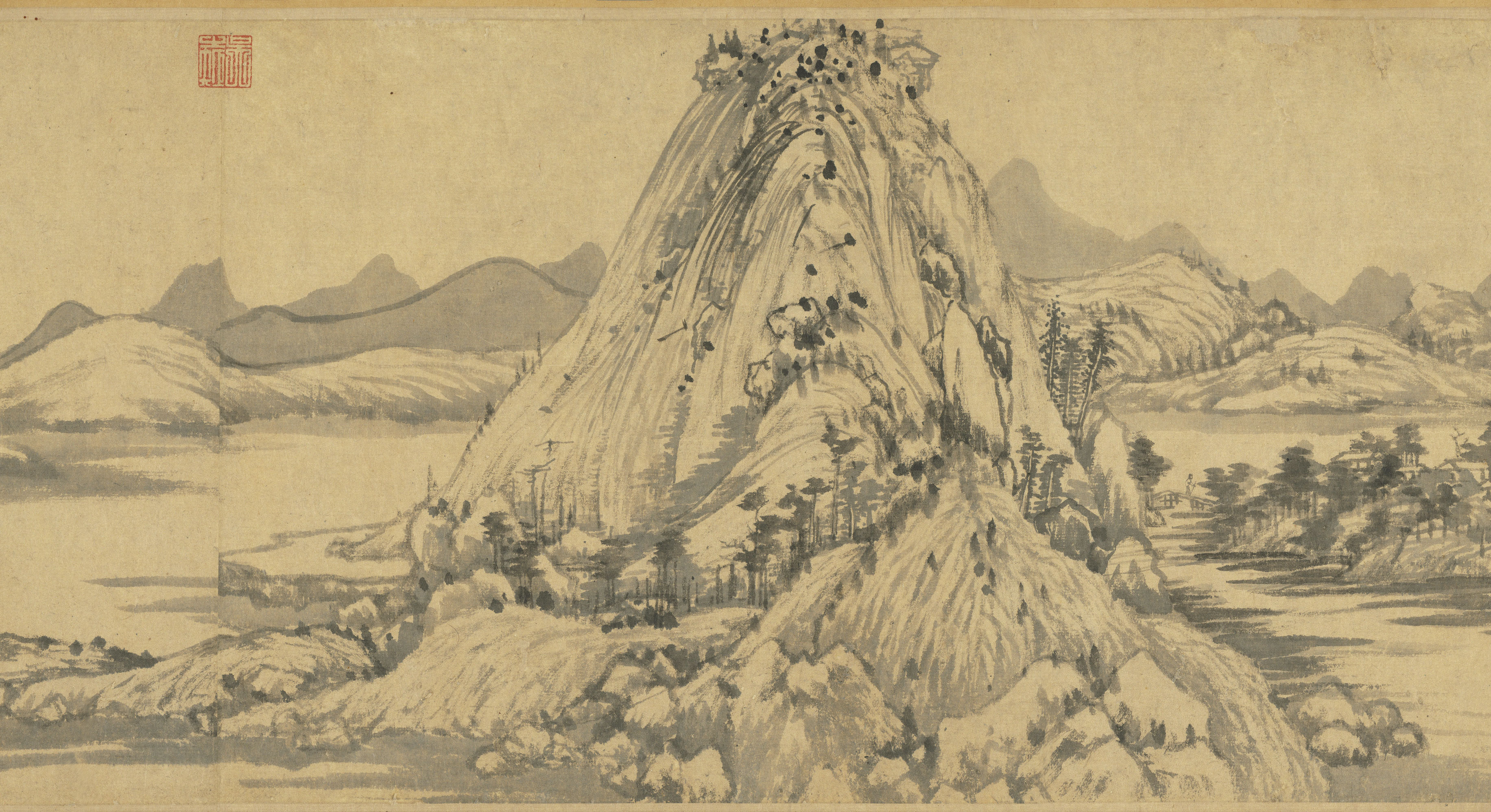 富春山居圖(無用師)局部。圖/取自故宮官網