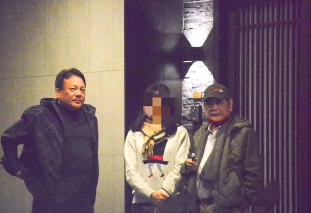 與新潮流大老吳乃仁（右一）餐敘的北檢檢察官遭送交檢察官評鑑委員會。圖/取自侯漢廷臉書