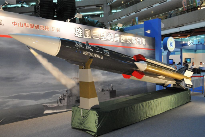 雄風三反艦飛彈，是中科院的代表產品，圖為其模型。圖／取自國家中山科學院