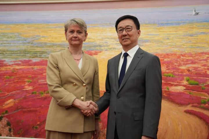 韓正會見英外相古柏　英方重申對台立場未變