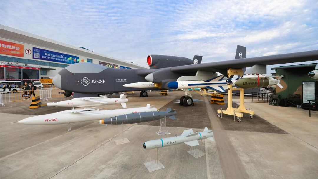 2024年珠海航展中，大陸中航工業推出「九天」無人機亮相。圖/取自大國知識局•公眾號