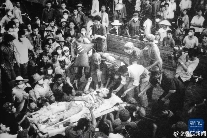大陸河北省唐山大地震，成為20世紀死傷最慘重的地震之一。圖/取自新華社