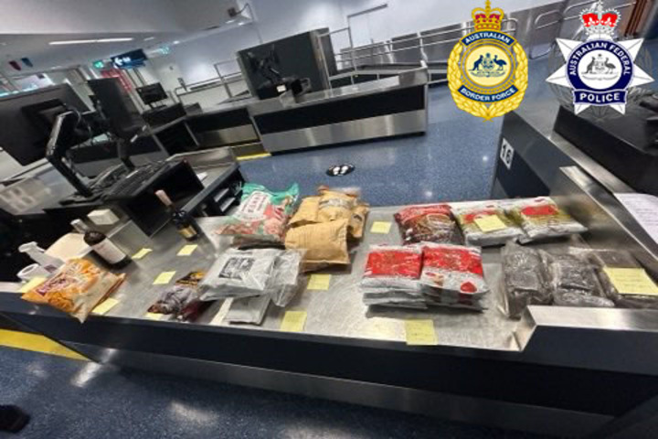 27歲台籍男子身上搜出走私的冰毒。圖/取自澳洲聯邦警察官方網站