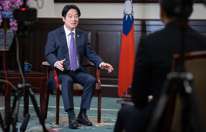 美中達成關稅協議，賴清德總統接受《日本經濟新聞》專訪仍大談建立非紅供應鏈，圖/中央社